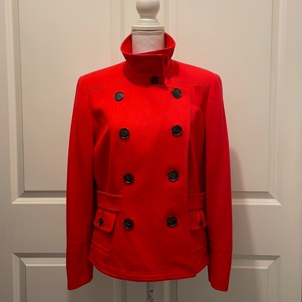 Per Se Bright Red Double-Breasted Jacket - image 3